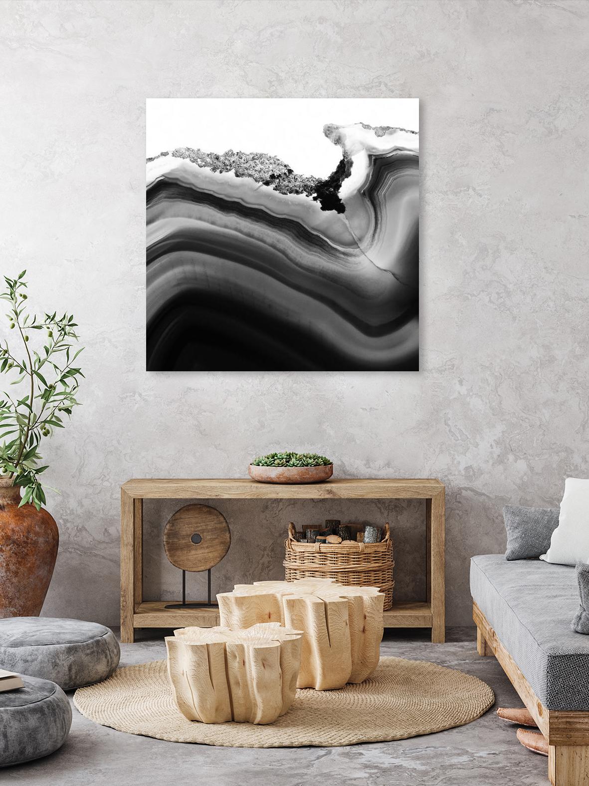 Grey Agate B by THE Studio on GIANT ART - black photo art
