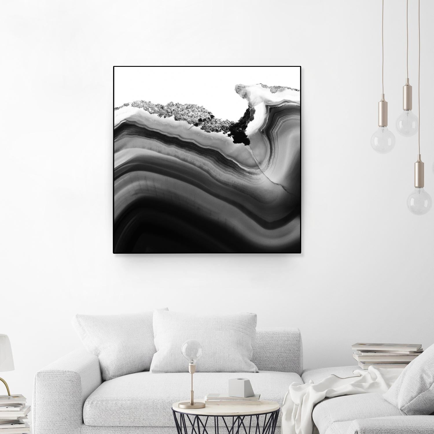Grey Agate B by THE Studio on GIANT ART - black photo art