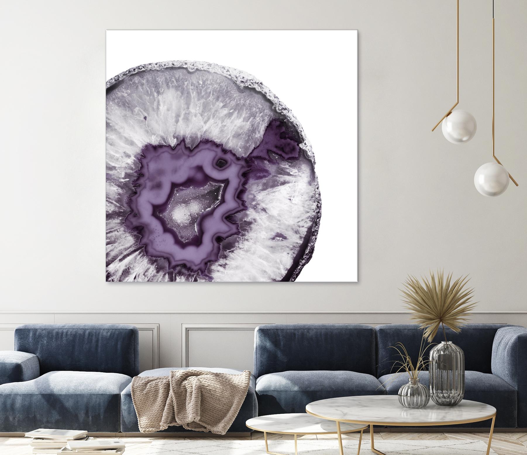 Plum Agate B by THE Studio on GIANT ART - white abstract