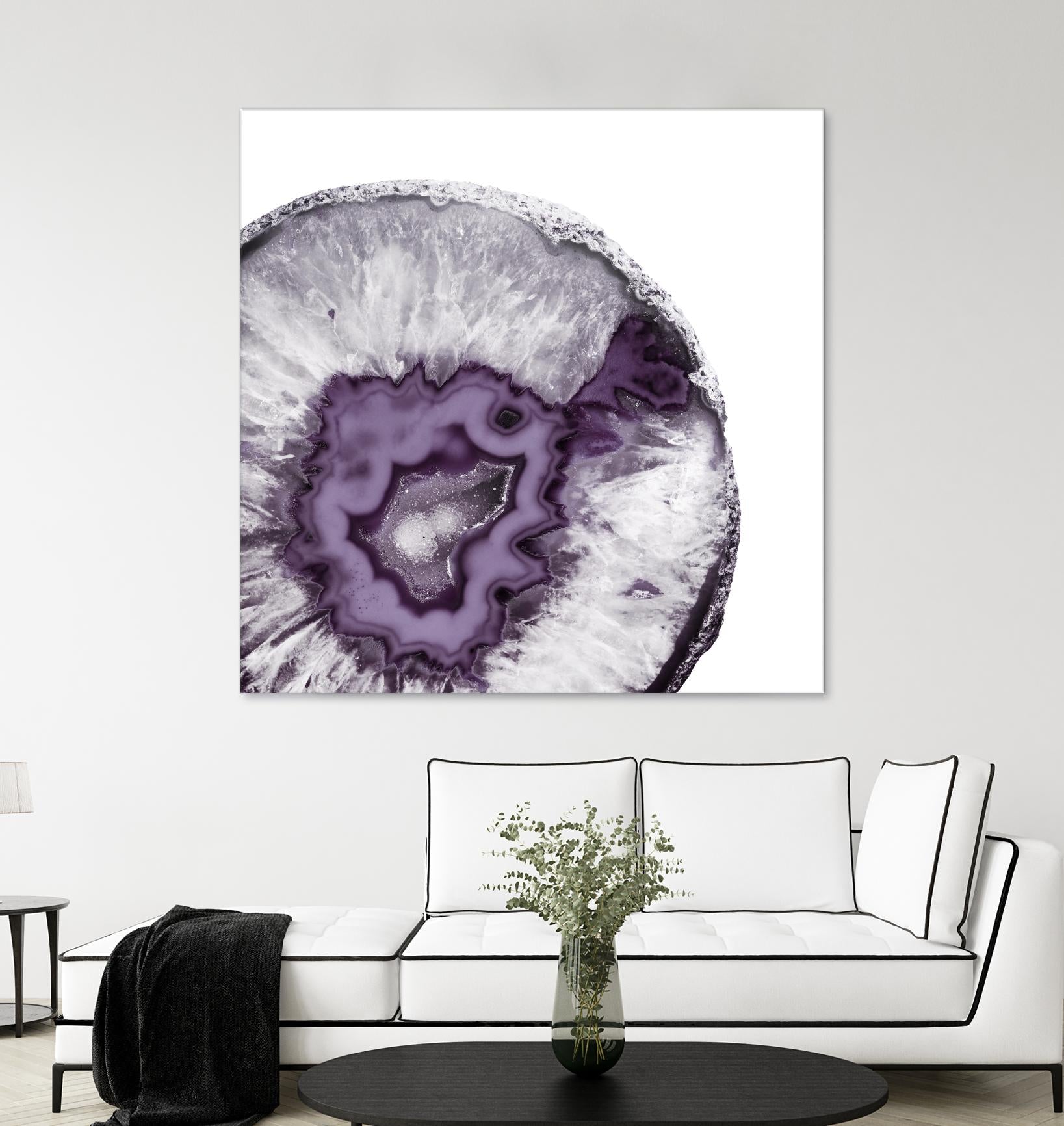 Plum Agate B by THE Studio on GIANT ART - white abstract