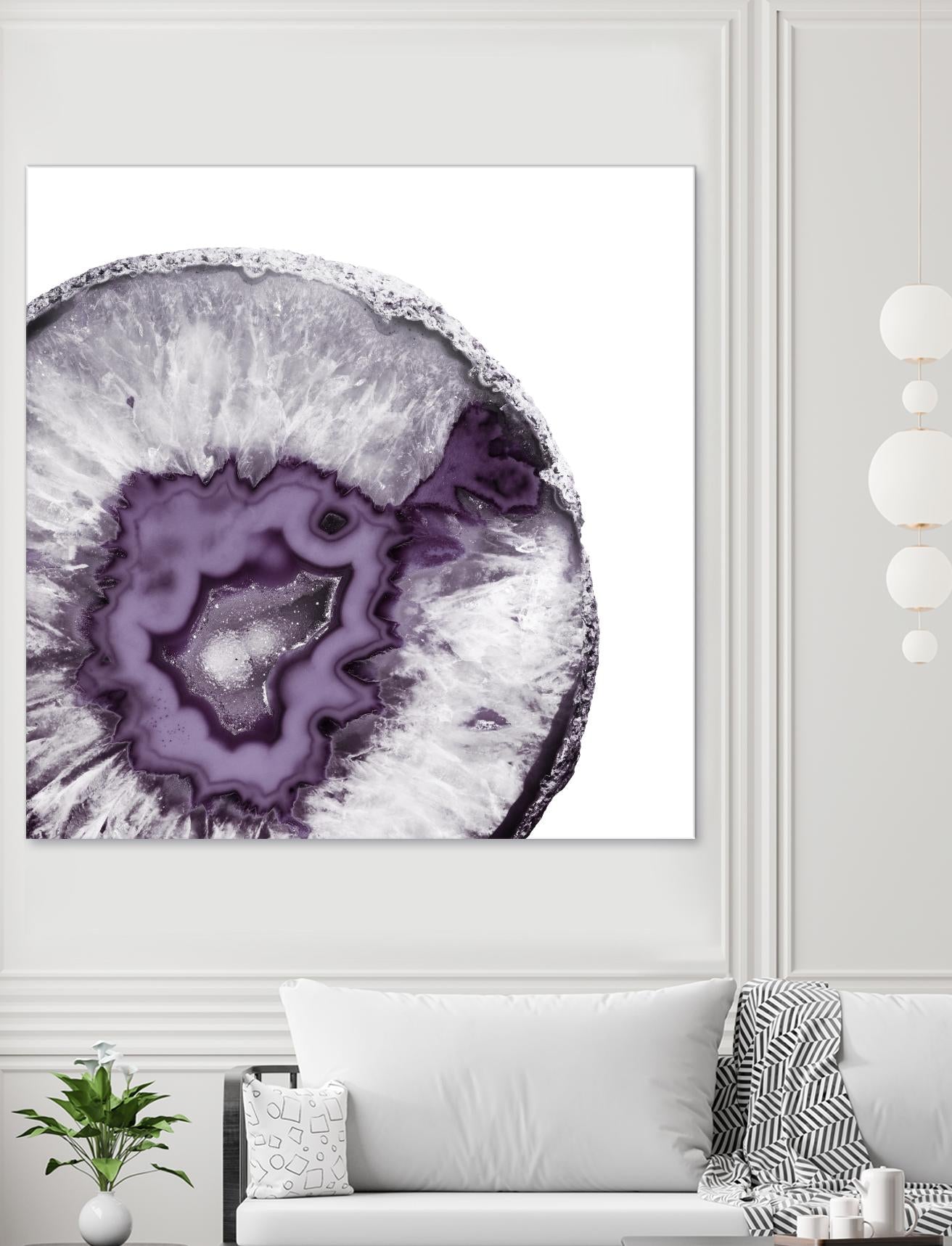Plum Agate B by THE Studio on GIANT ART - white abstract