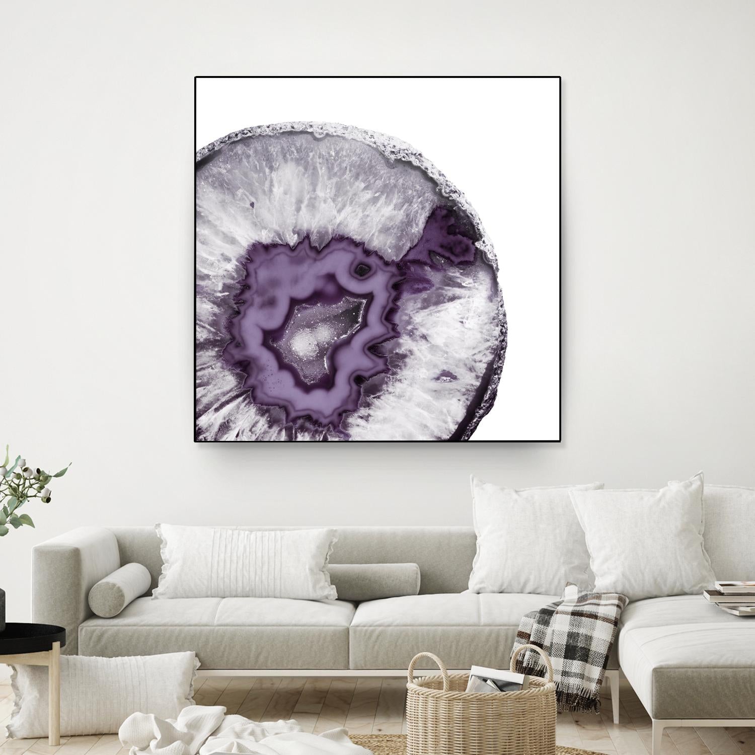 Plum Agate B by THE Studio on GIANT ART - white abstract