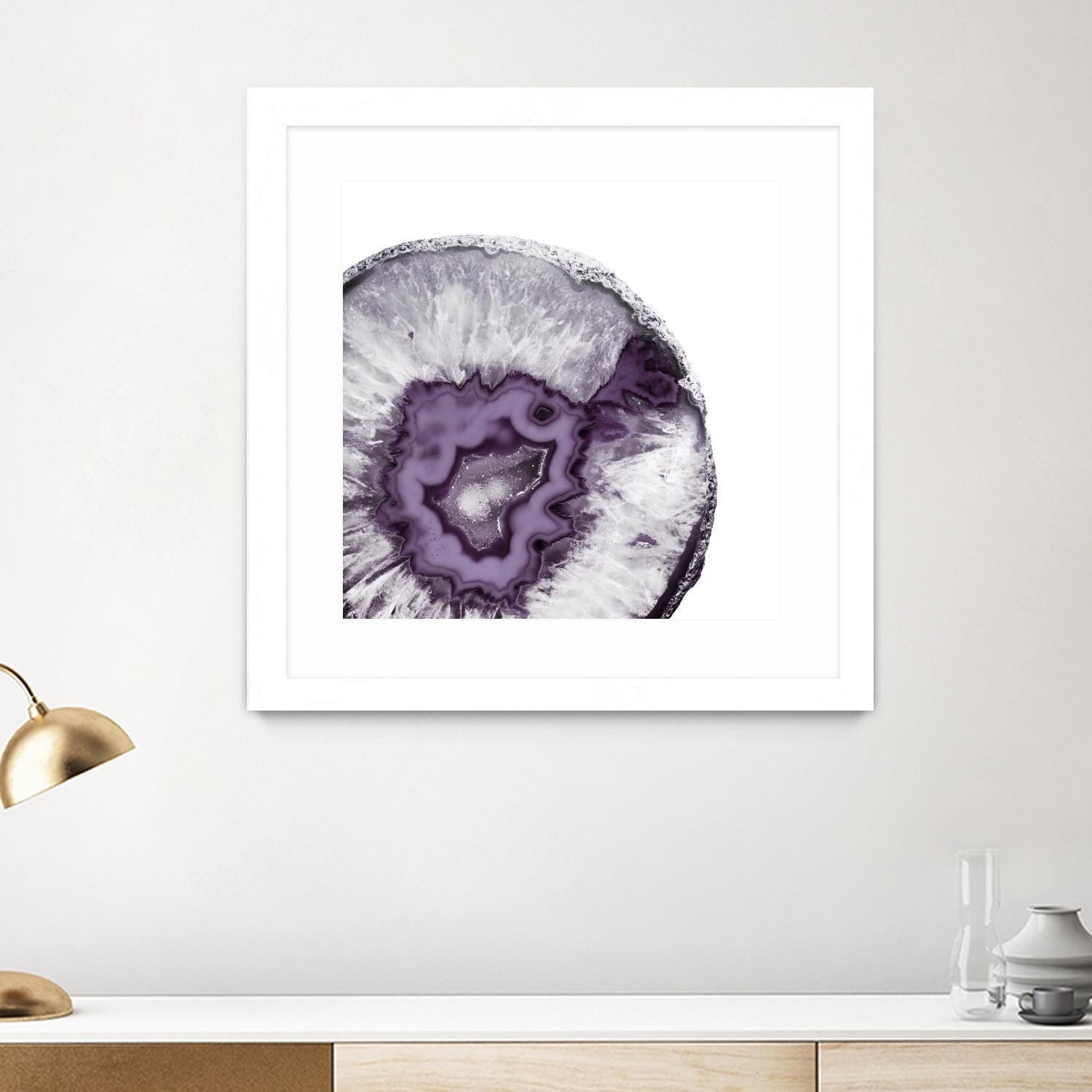 Plum Agate B by THE Studio on GIANT ART - white abstract