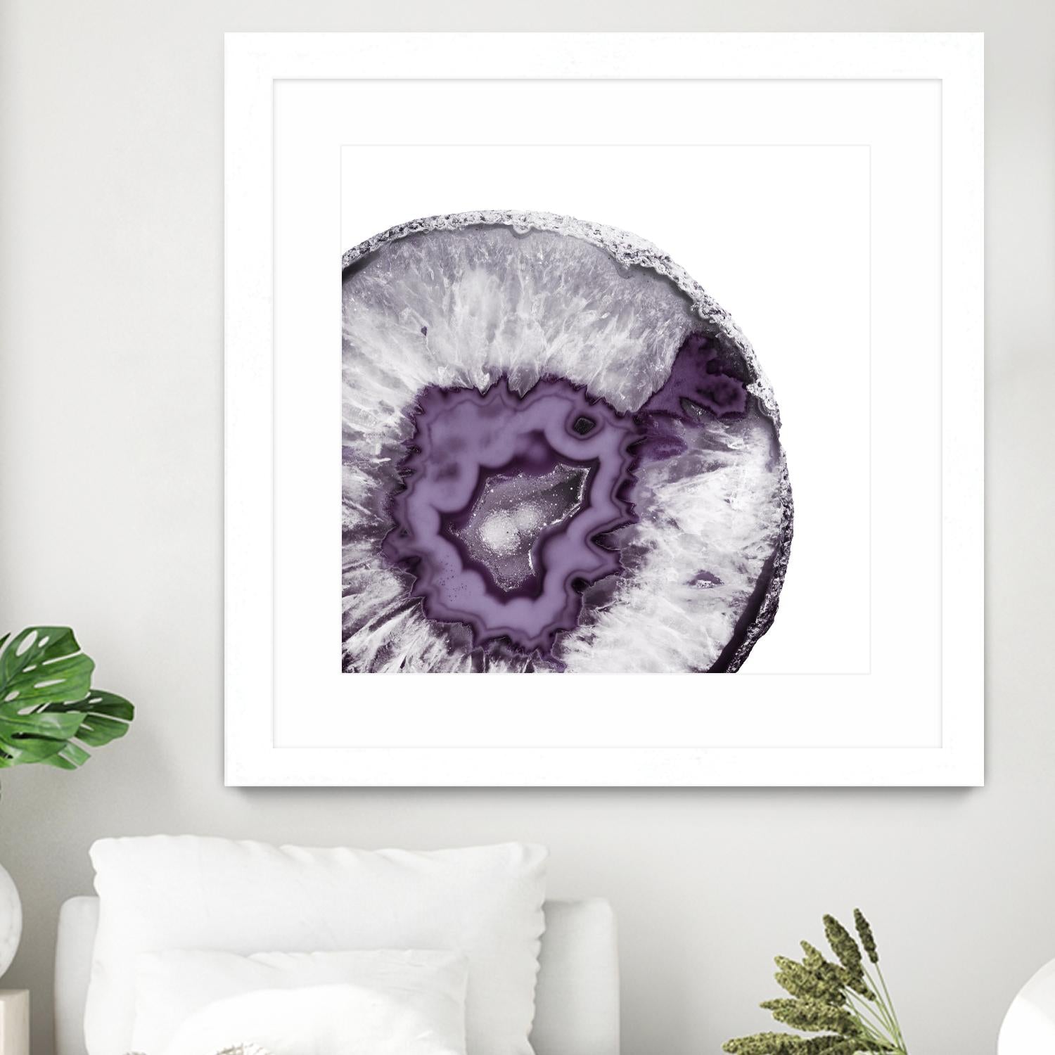 Plum Agate B by THE Studio on GIANT ART - white abstract