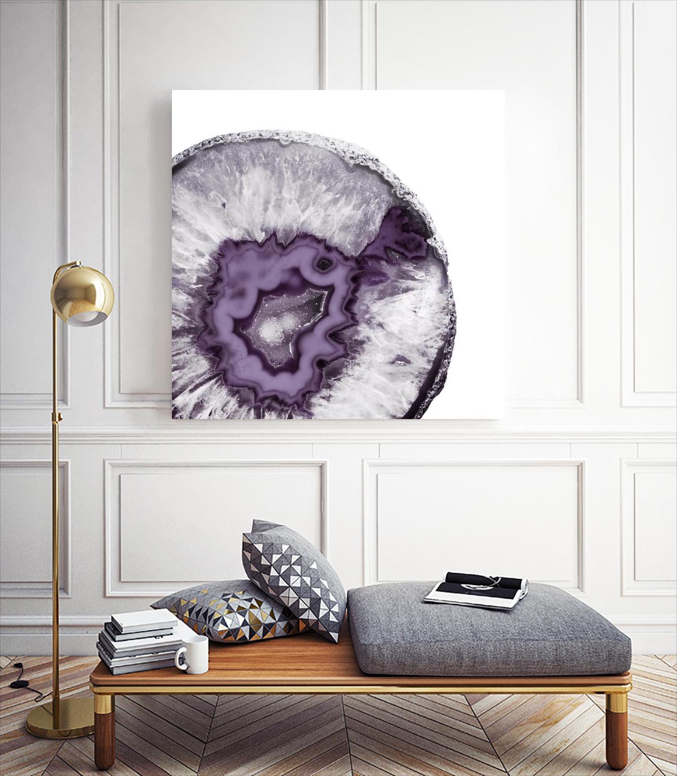 Plum Agate B by THE Studio on GIANT ART - white abstract