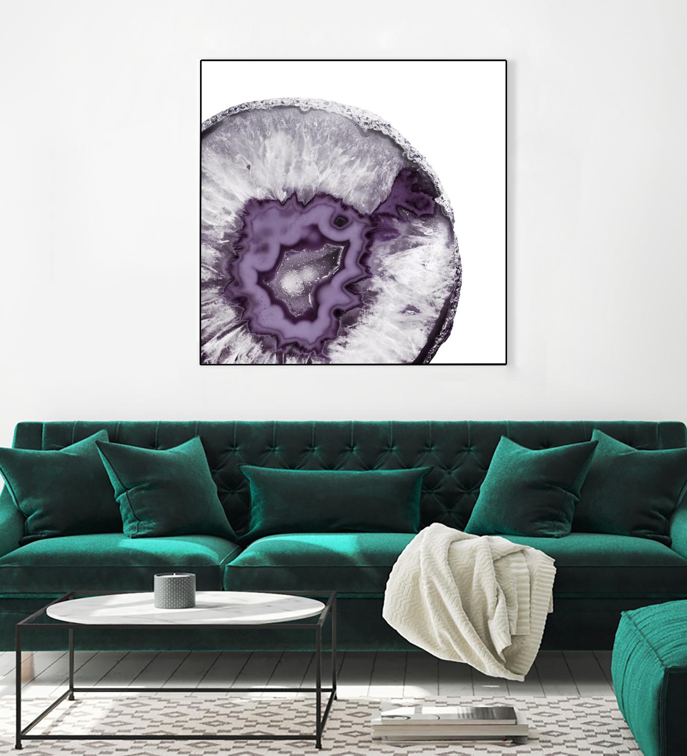 Plum Agate B by THE Studio on GIANT ART - white abstract