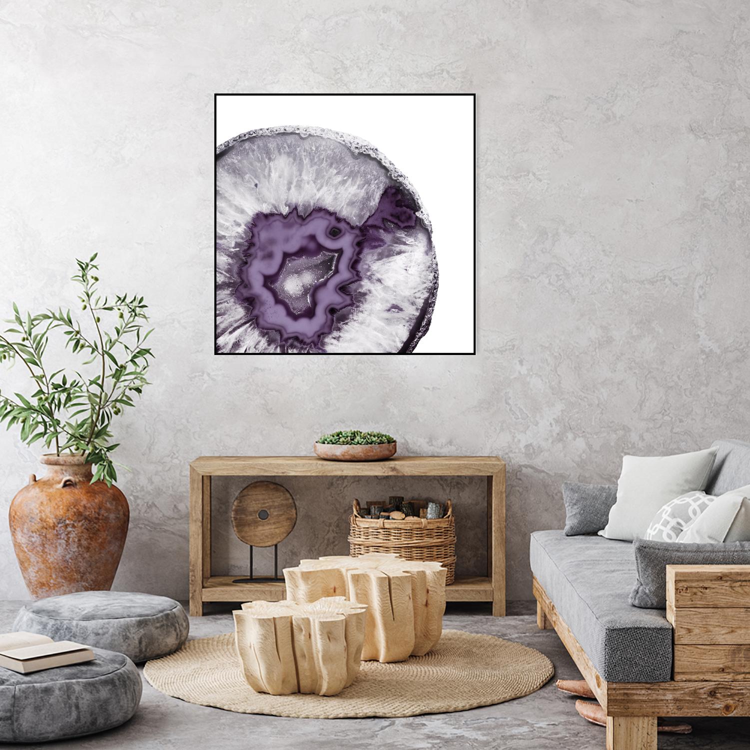 Plum Agate B by THE Studio on GIANT ART - white abstract