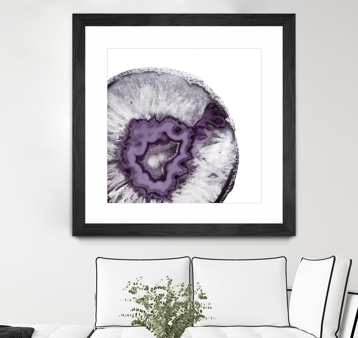Plum Agate B by THE Studio on GIANT ART - white abstract