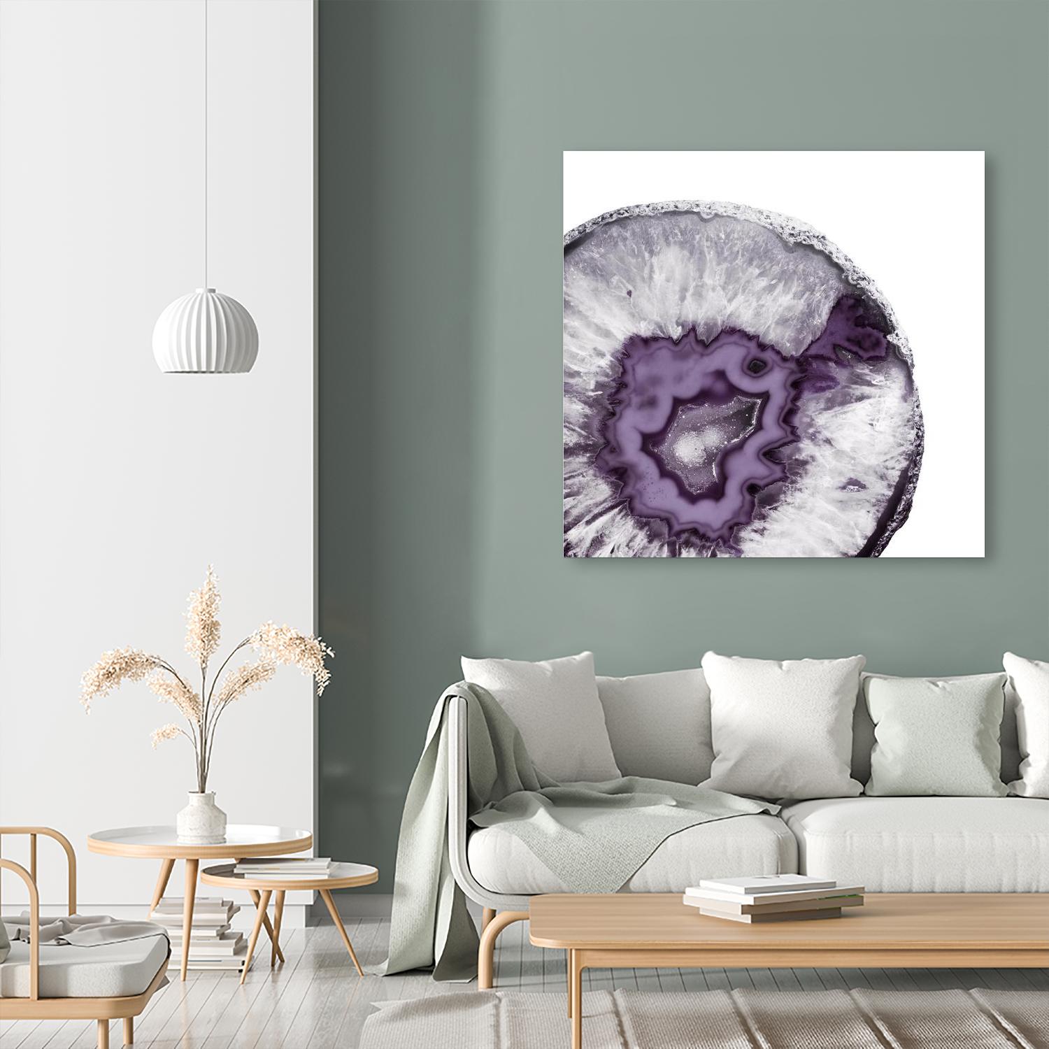 Plum Agate B by THE Studio on GIANT ART - white abstract