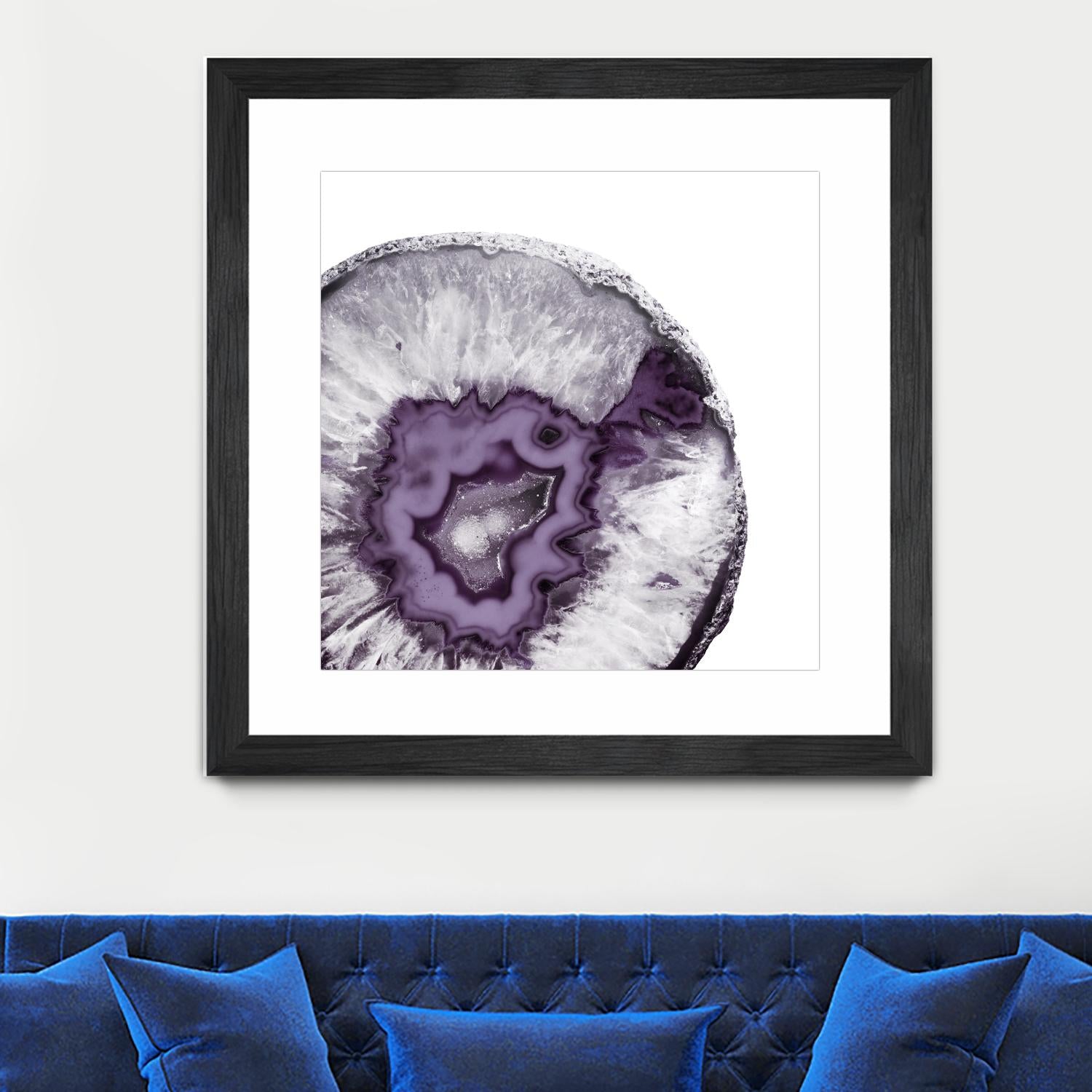 Plum Agate B by THE Studio on GIANT ART - white abstract