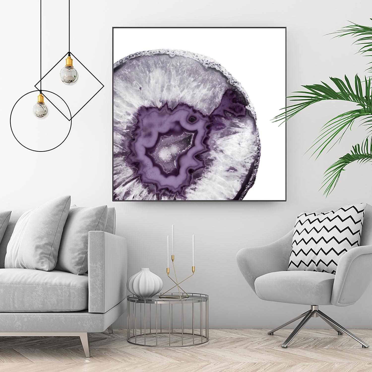 Plum Agate B by THE Studio on GIANT ART - white abstract