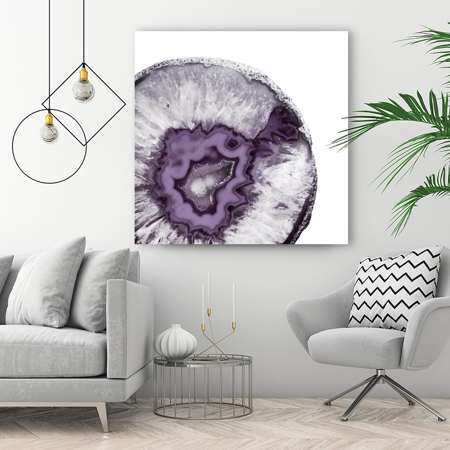 Plum Agate B by THE Studio on GIANT ART - white abstract
