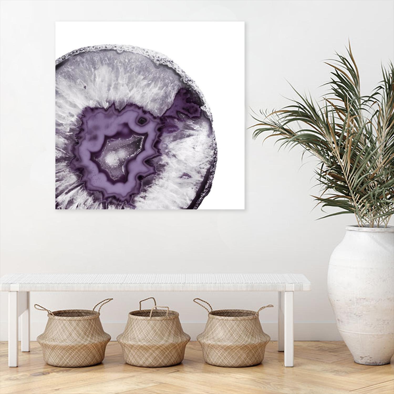Plum Agate B by THE Studio on GIANT ART - white abstract