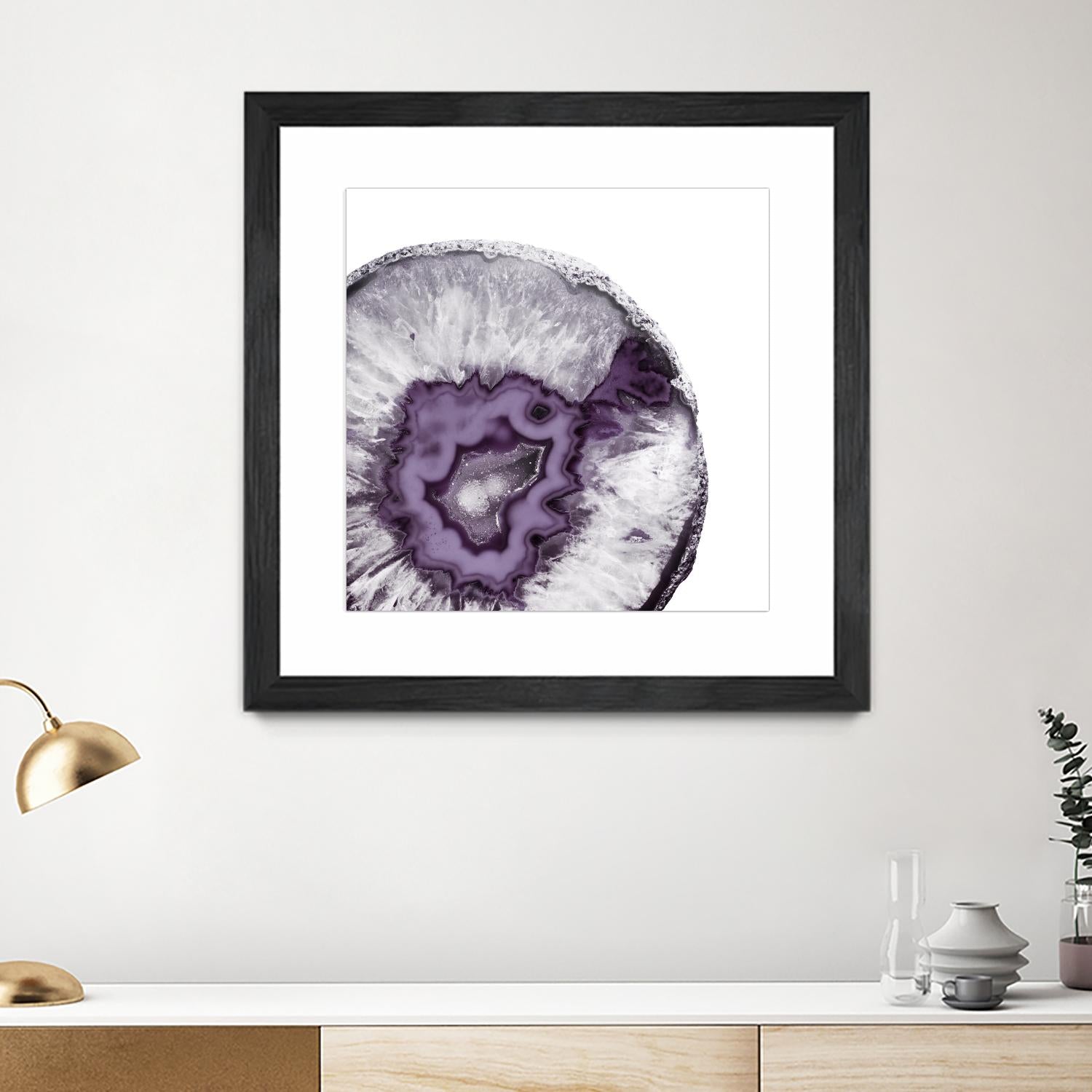Plum Agate B by THE Studio on GIANT ART - white abstract