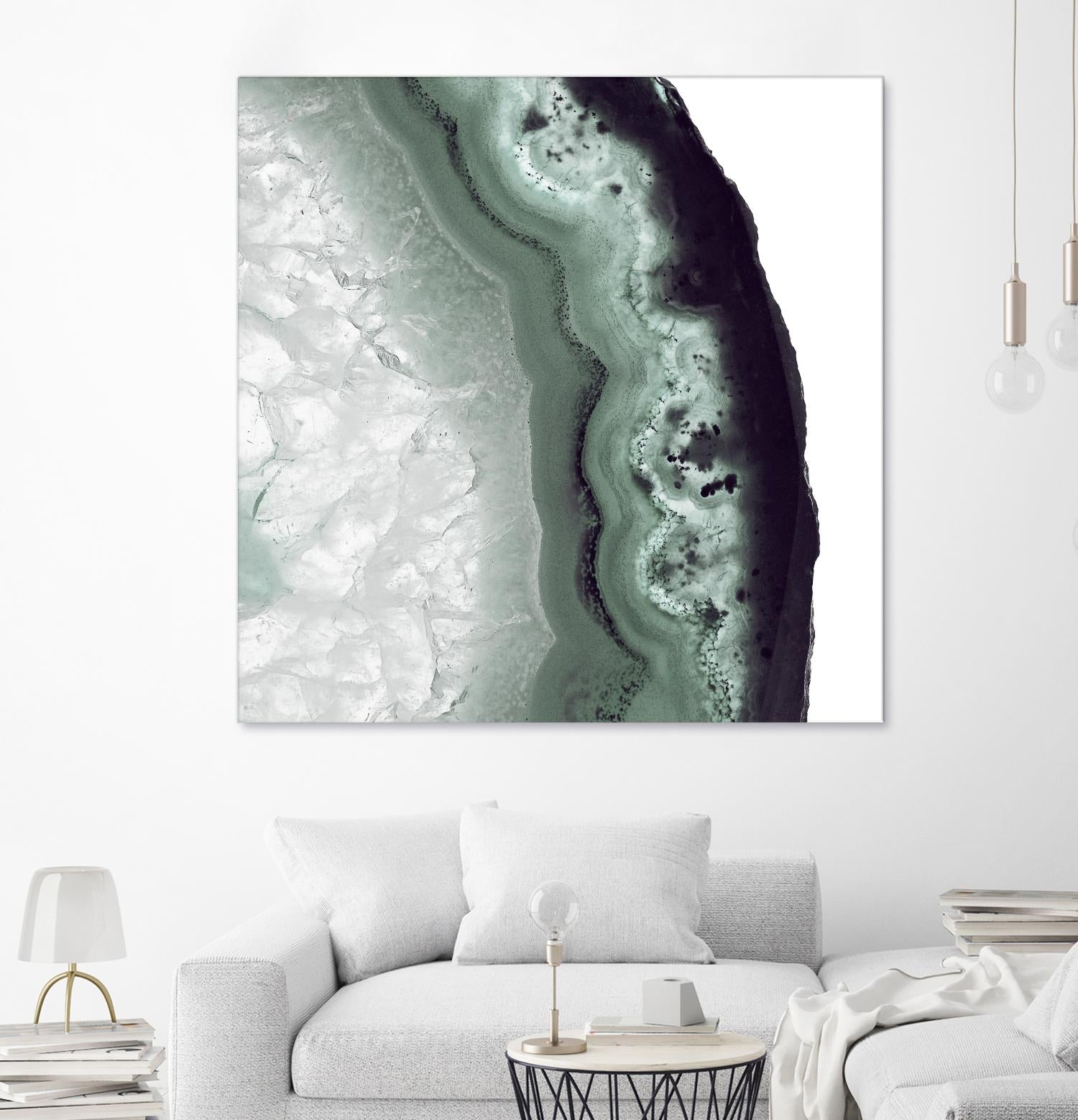 Sage Agate B by THE Studio on GIANT ART - green photo art