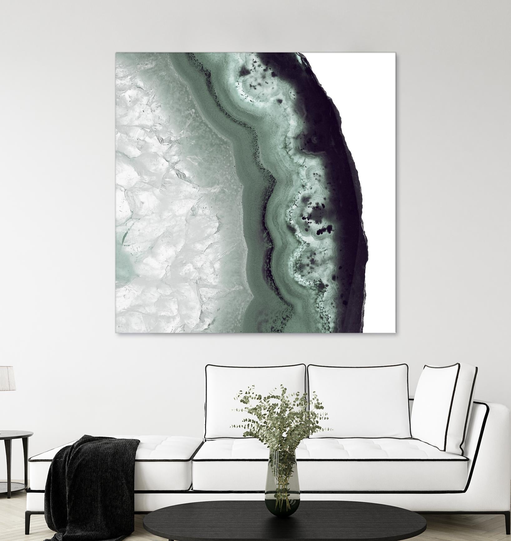 Sage Agate B by THE Studio on GIANT ART - green photo art