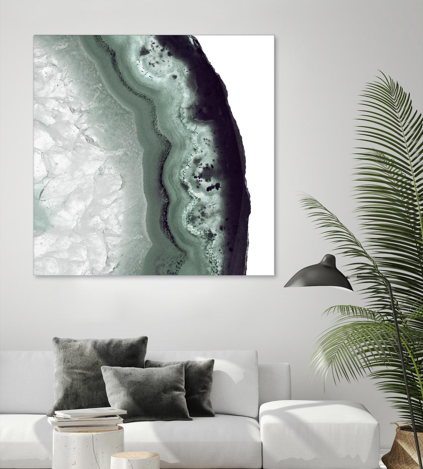 Sage Agate B by THE Studio on GIANT ART - green photo art