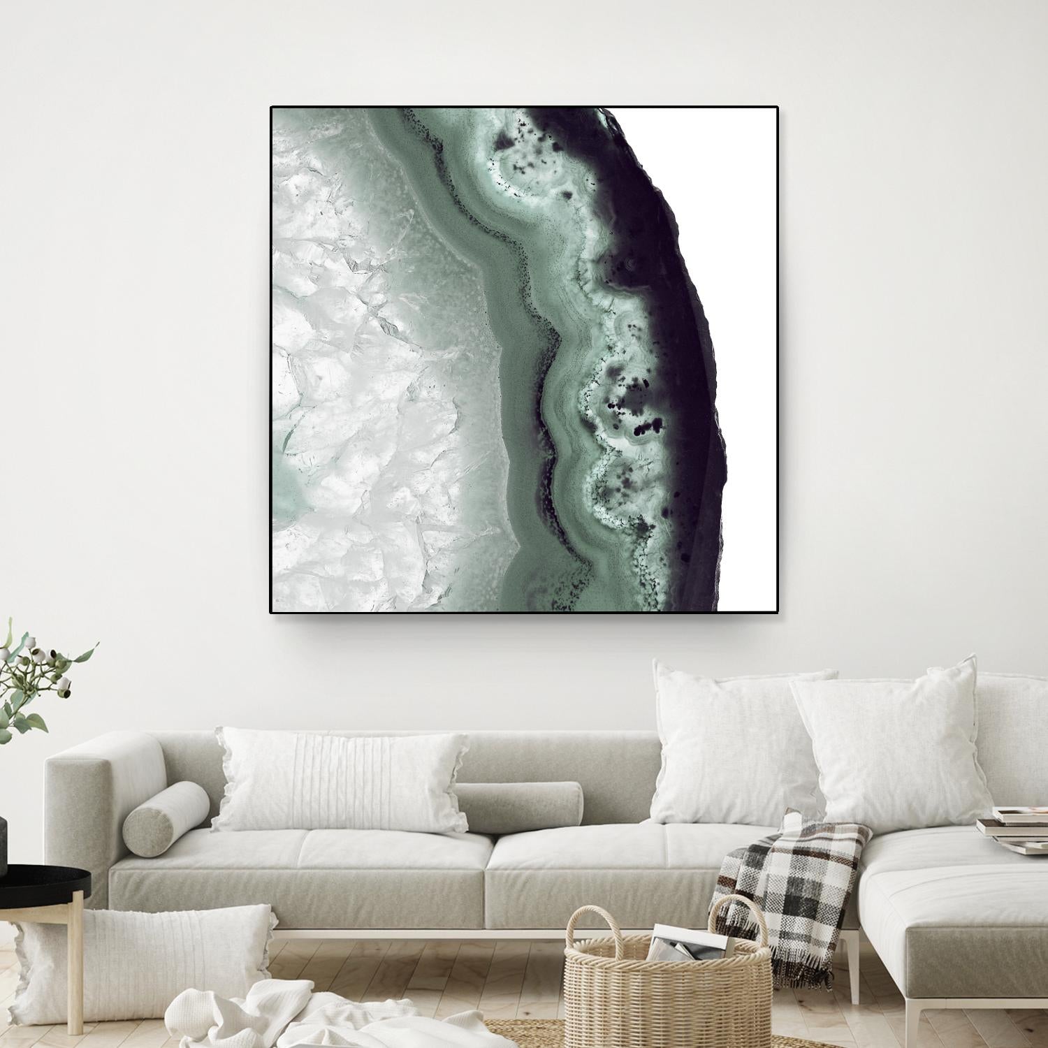 Sage Agate B by THE Studio on GIANT ART - green photo art