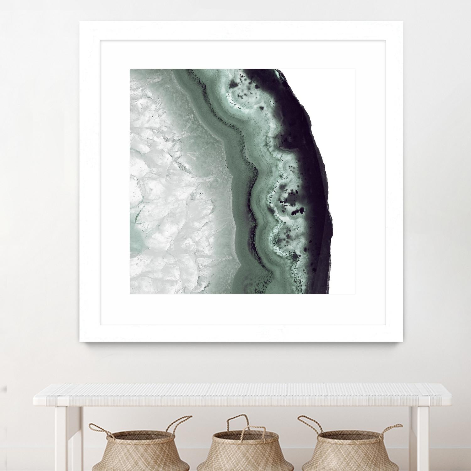 Sage Agate B by THE Studio on GIANT ART - green photo art