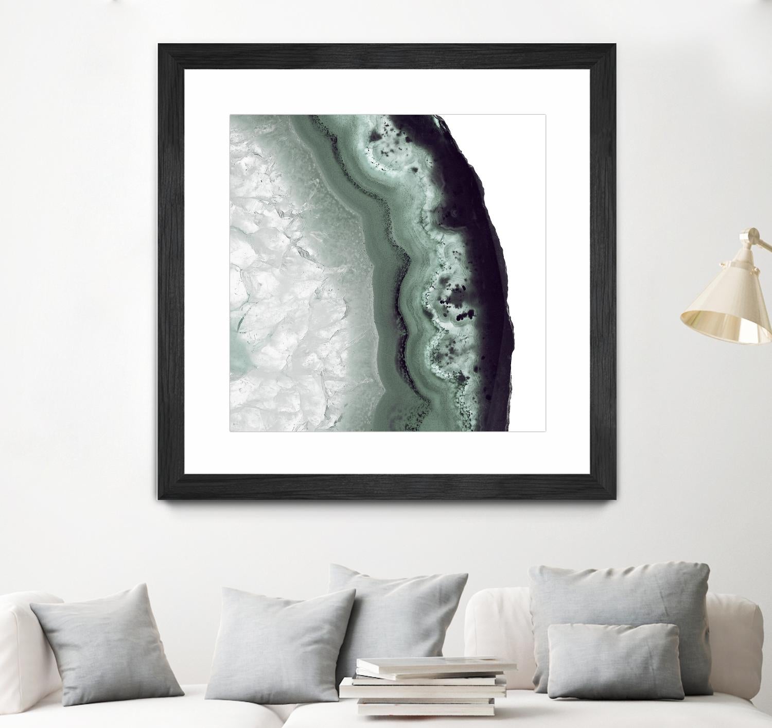Sage Agate B by THE Studio on GIANT ART - green photo art