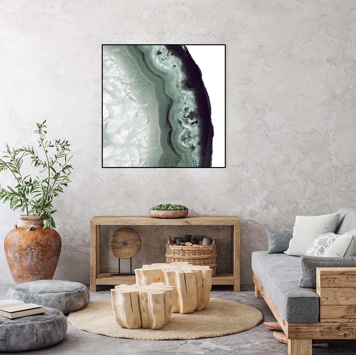 Sage Agate B by THE Studio on GIANT ART - green photo art