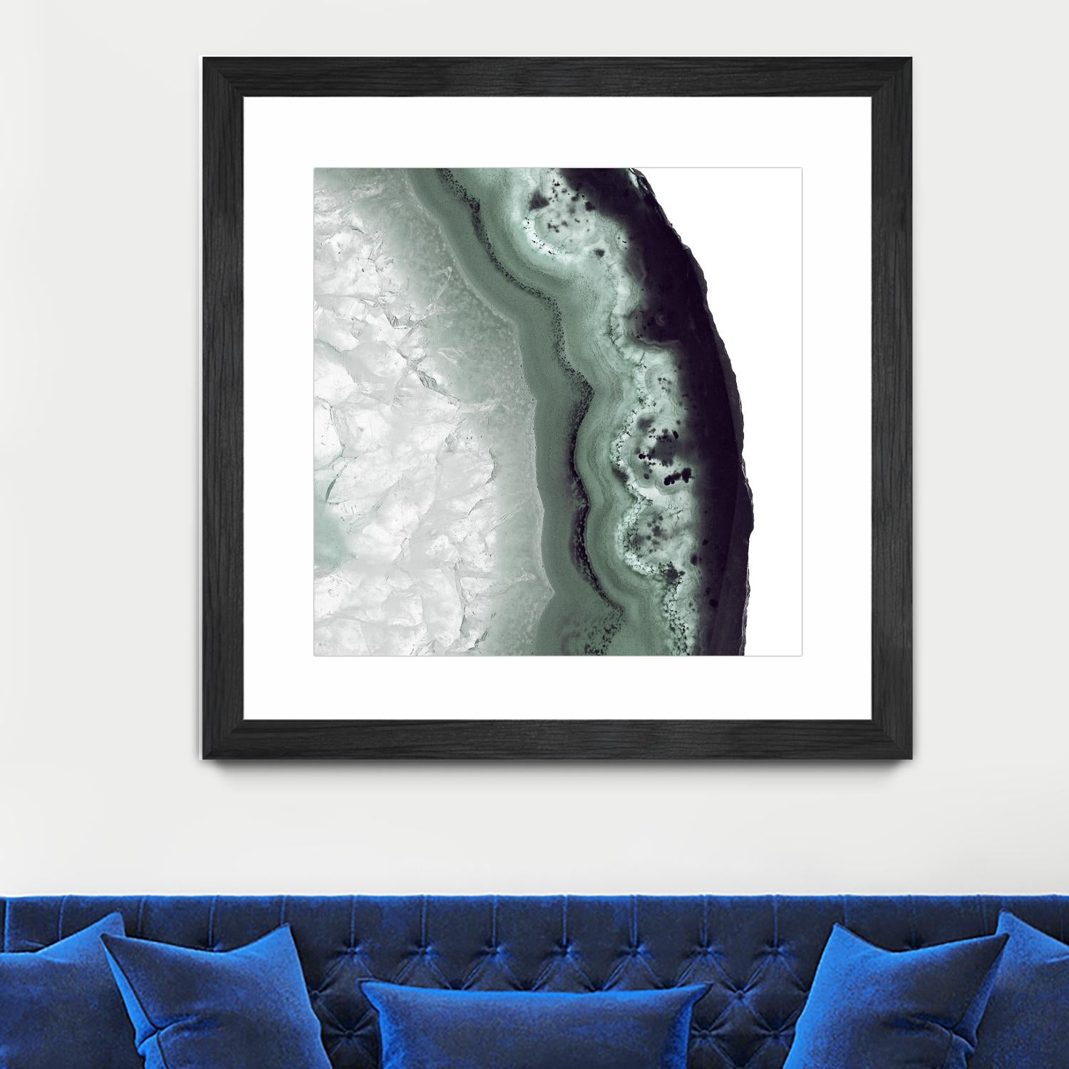 Sage Agate B by THE Studio on GIANT ART - green photo art