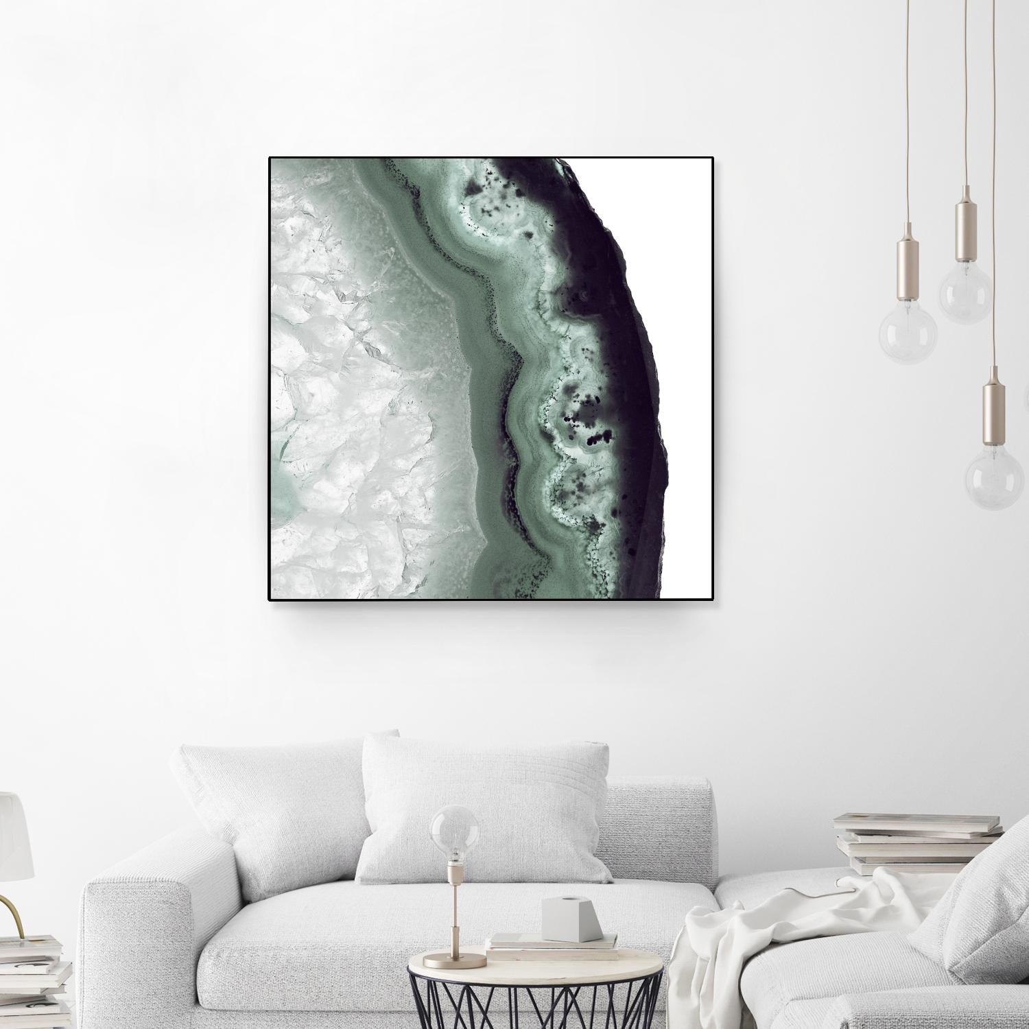 Sage Agate B by THE Studio on GIANT ART - green photo art