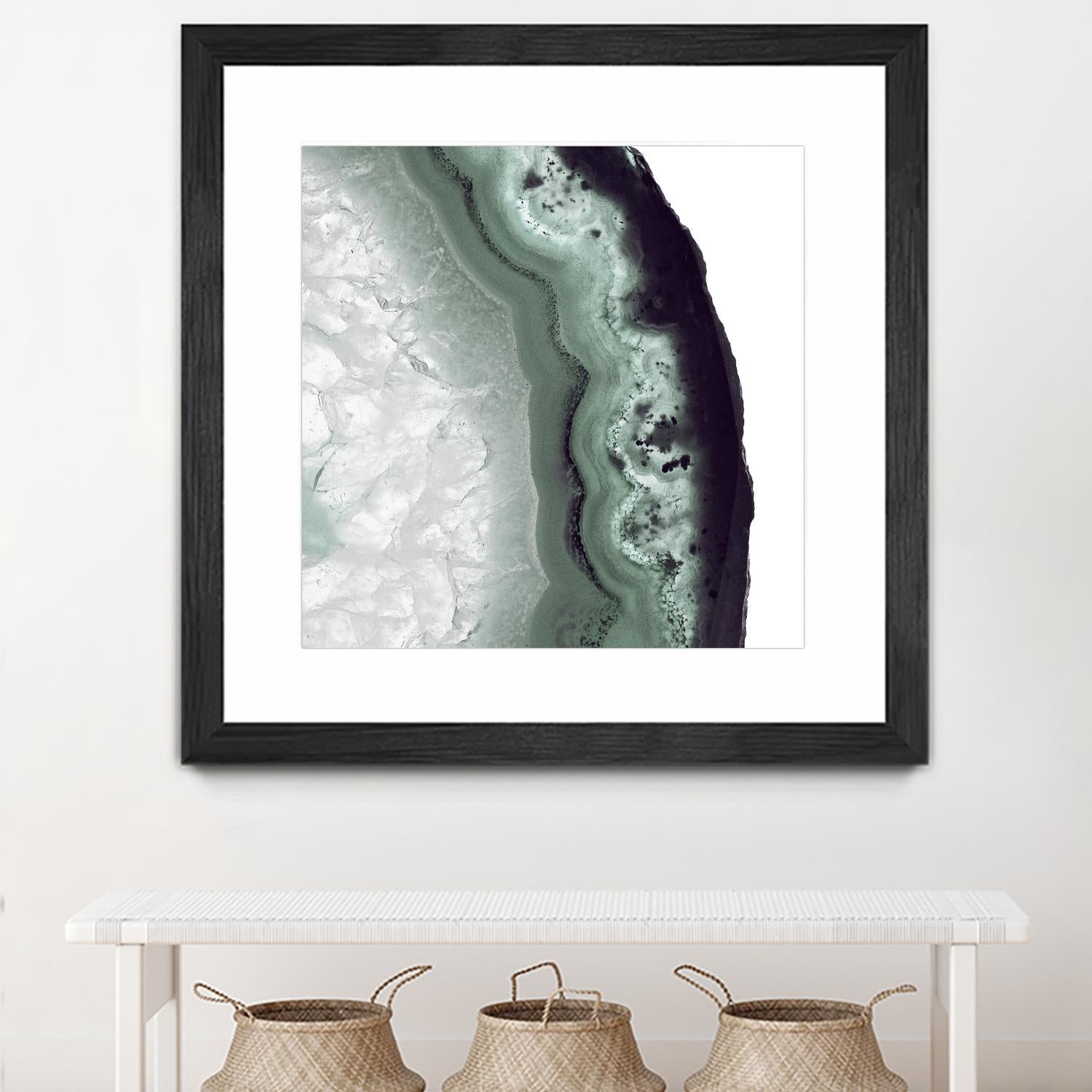 Sage Agate B by THE Studio on GIANT ART - green photo art