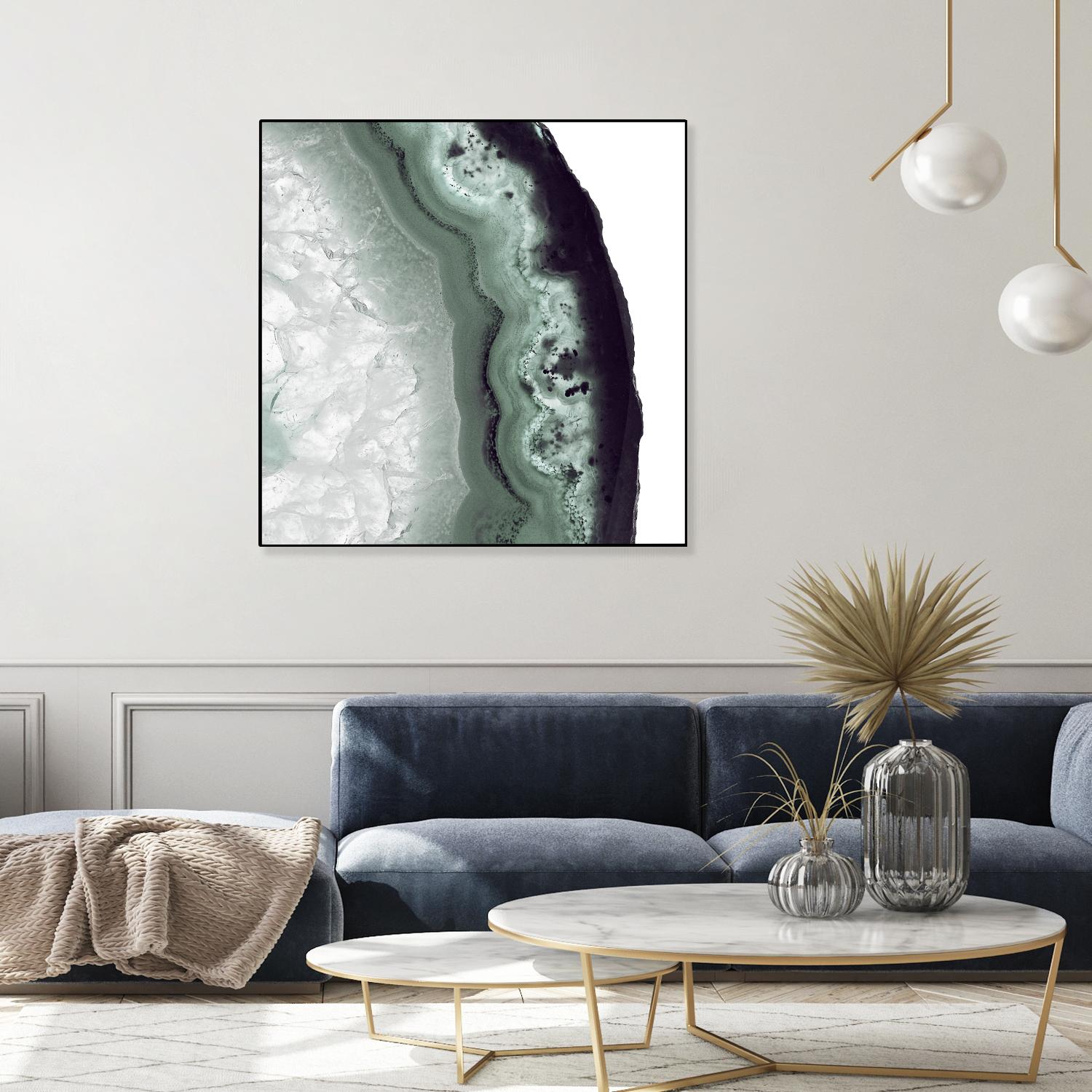 Sage Agate B by THE Studio on GIANT ART - green photo art