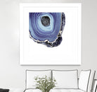 Indigo Agate C by THE Studio on GIANT ART - white abstract