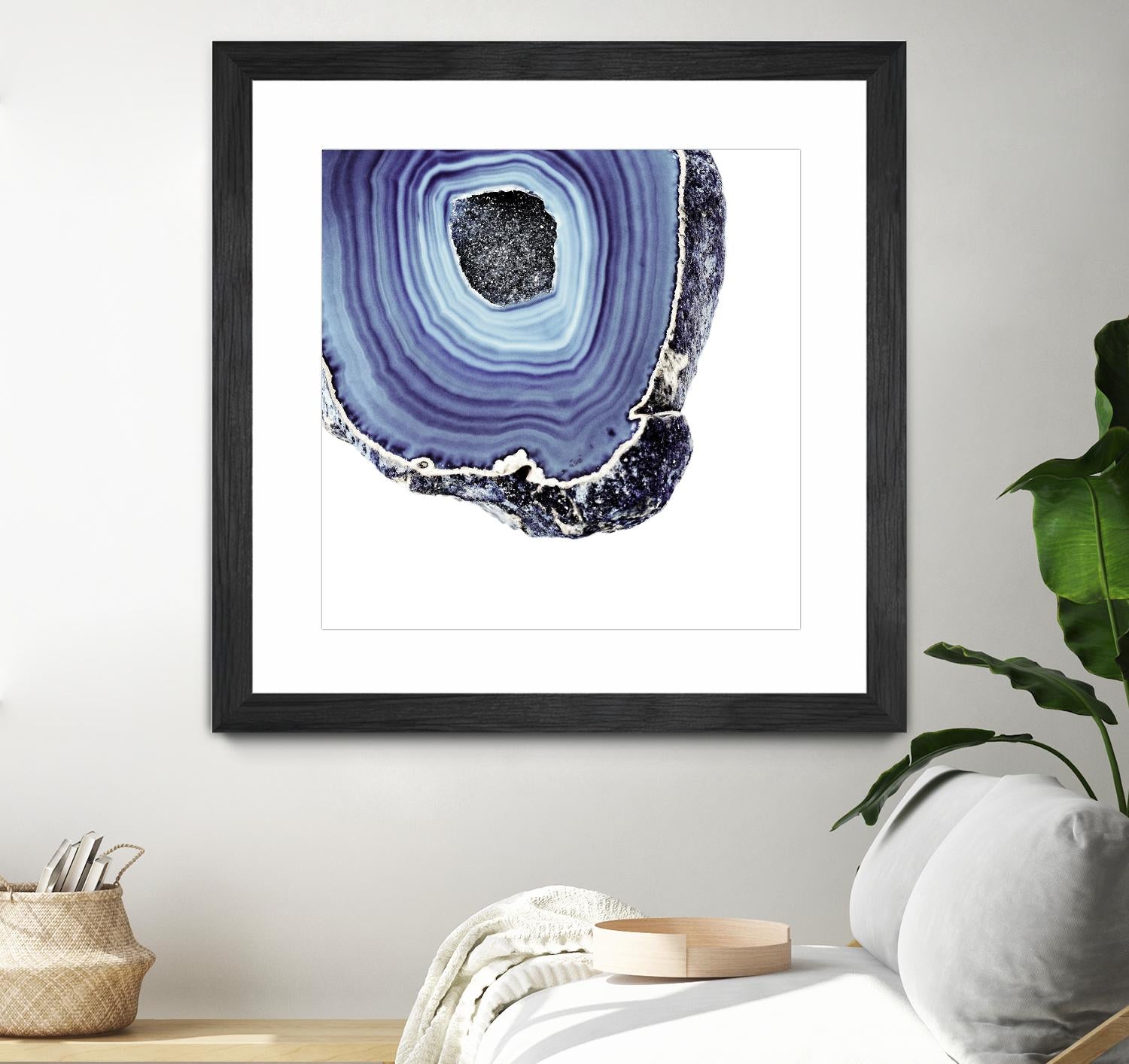 Indigo Agate C by THE Studio on GIANT ART - white abstract
