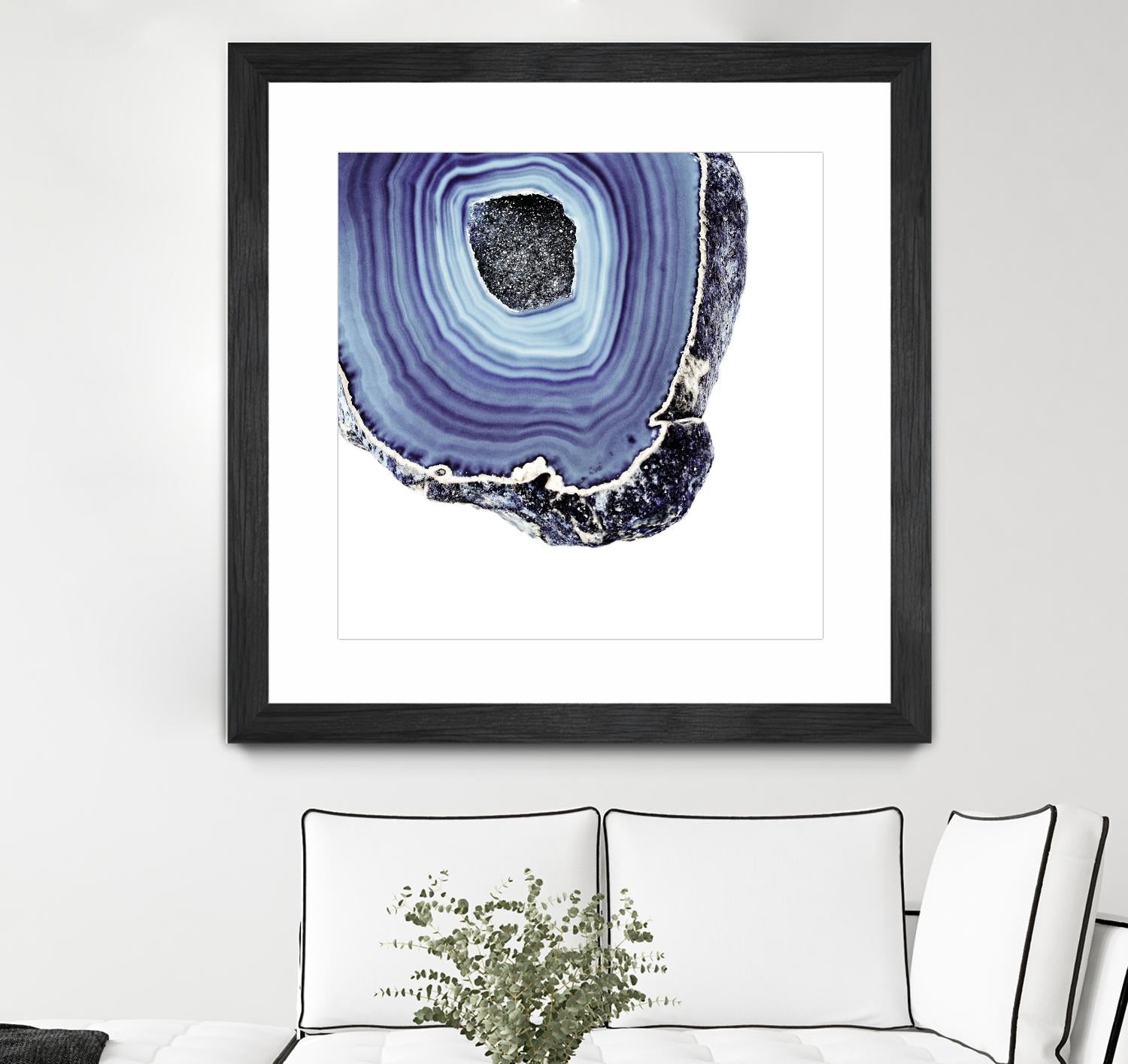 Indigo Agate C by THE Studio on GIANT ART - white abstract