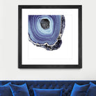 Indigo Agate C by THE Studio on GIANT ART - white abstract