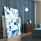 Butterfly Dance in Blue B by Allyson Fukushima on GIANT ART - white abstract