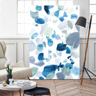 Butterfly Dance in Blue B by Allyson Fukushima on GIANT ART - white abstract