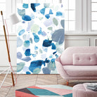 Butterfly Dance in Blue B by Allyson Fukushima on GIANT ART - white abstract