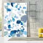 Butterfly Dance in Blue B by Allyson Fukushima on GIANT ART - white abstract