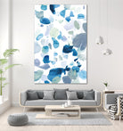 Butterfly Dance in Blue B by Allyson Fukushima on GIANT ART - white abstract