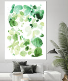 Butterfly Dance in Green C by Allyson Fukushima on GIANT ART - white abstract