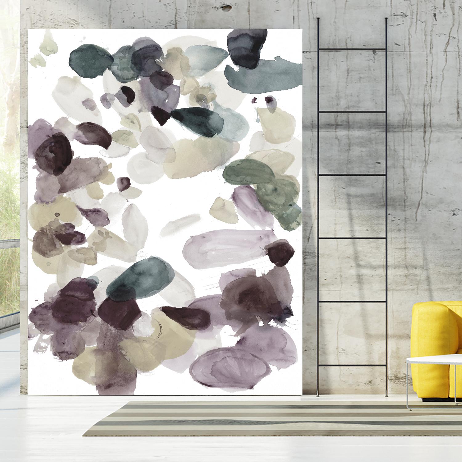 Butterfly Dance in Neutral D by Allyson Fukushima on GIANT ART - pink abstract