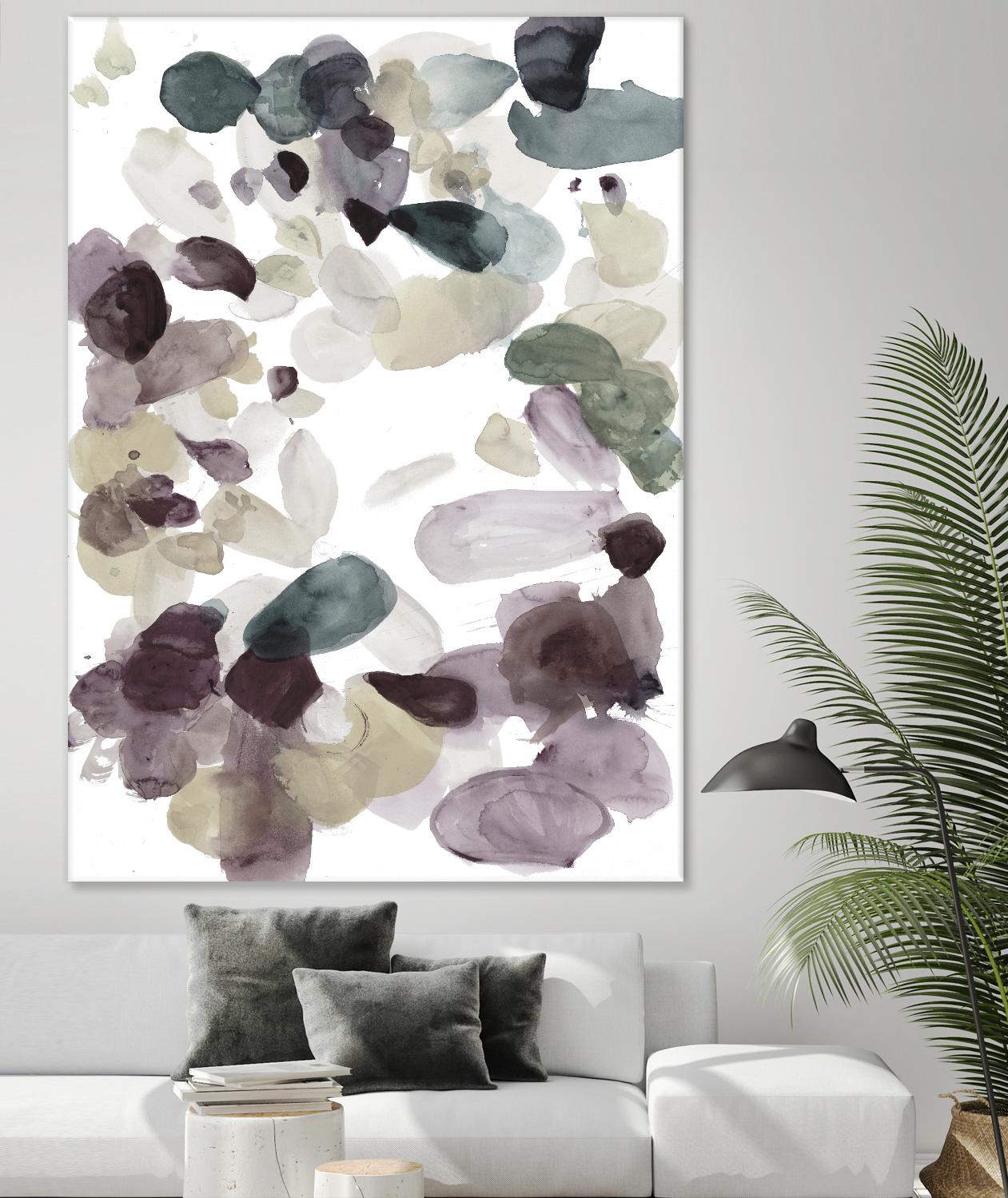 Butterfly Dance in Neutral D by Allyson Fukushima on GIANT ART - pink abstract