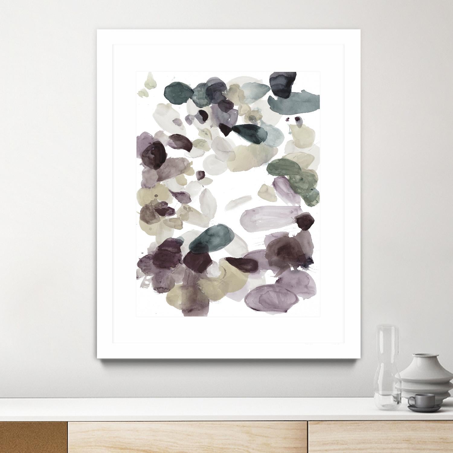 Butterfly Dance in Neutral D by Allyson Fukushima on GIANT ART - pink abstract