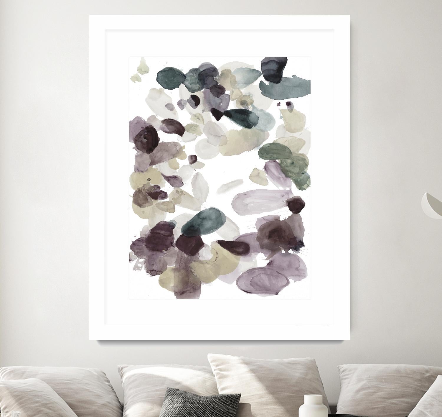 Butterfly Dance in Neutral D by Allyson Fukushima on GIANT ART - pink abstract