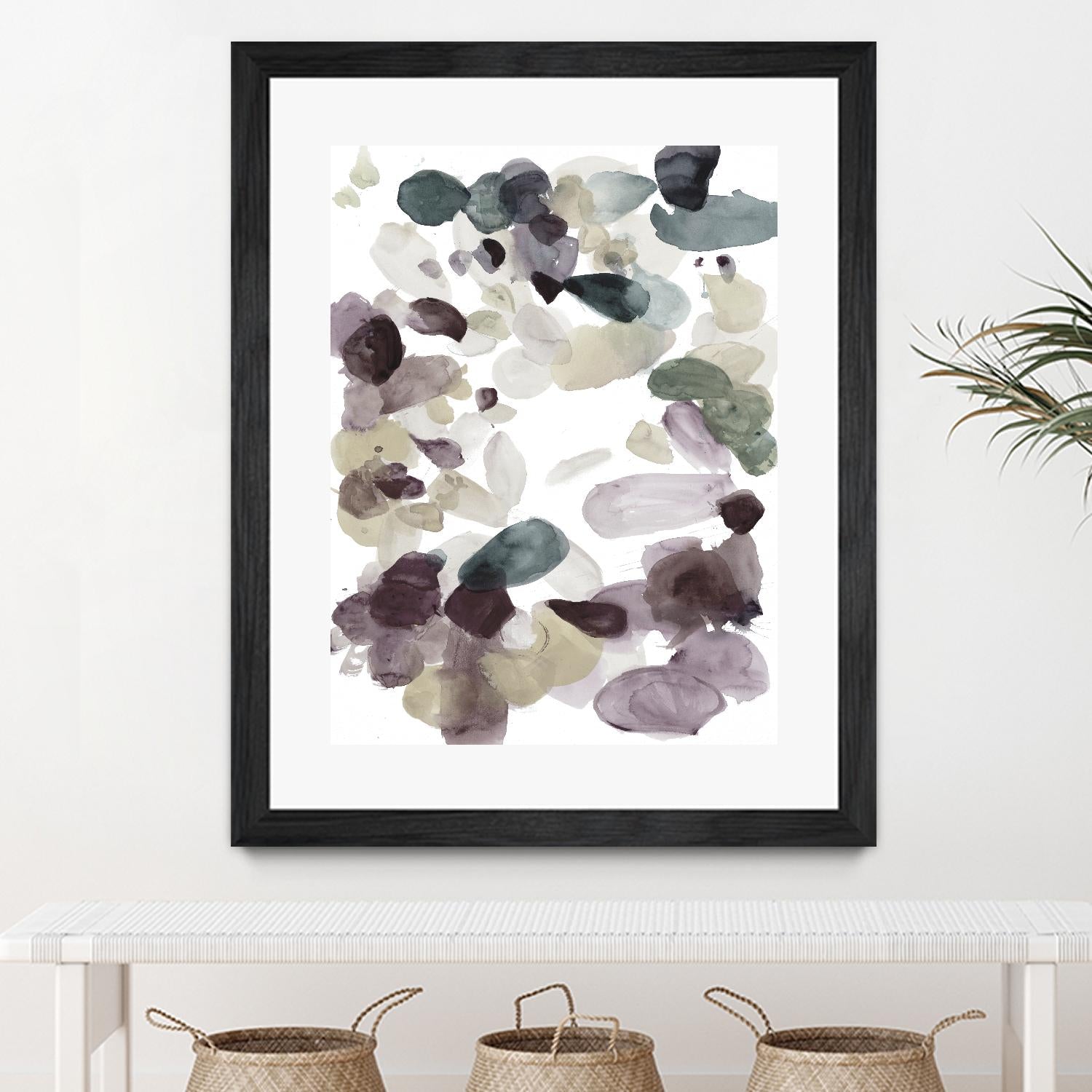 Butterfly Dance in Neutral D by Allyson Fukushima on GIANT ART - pink abstract