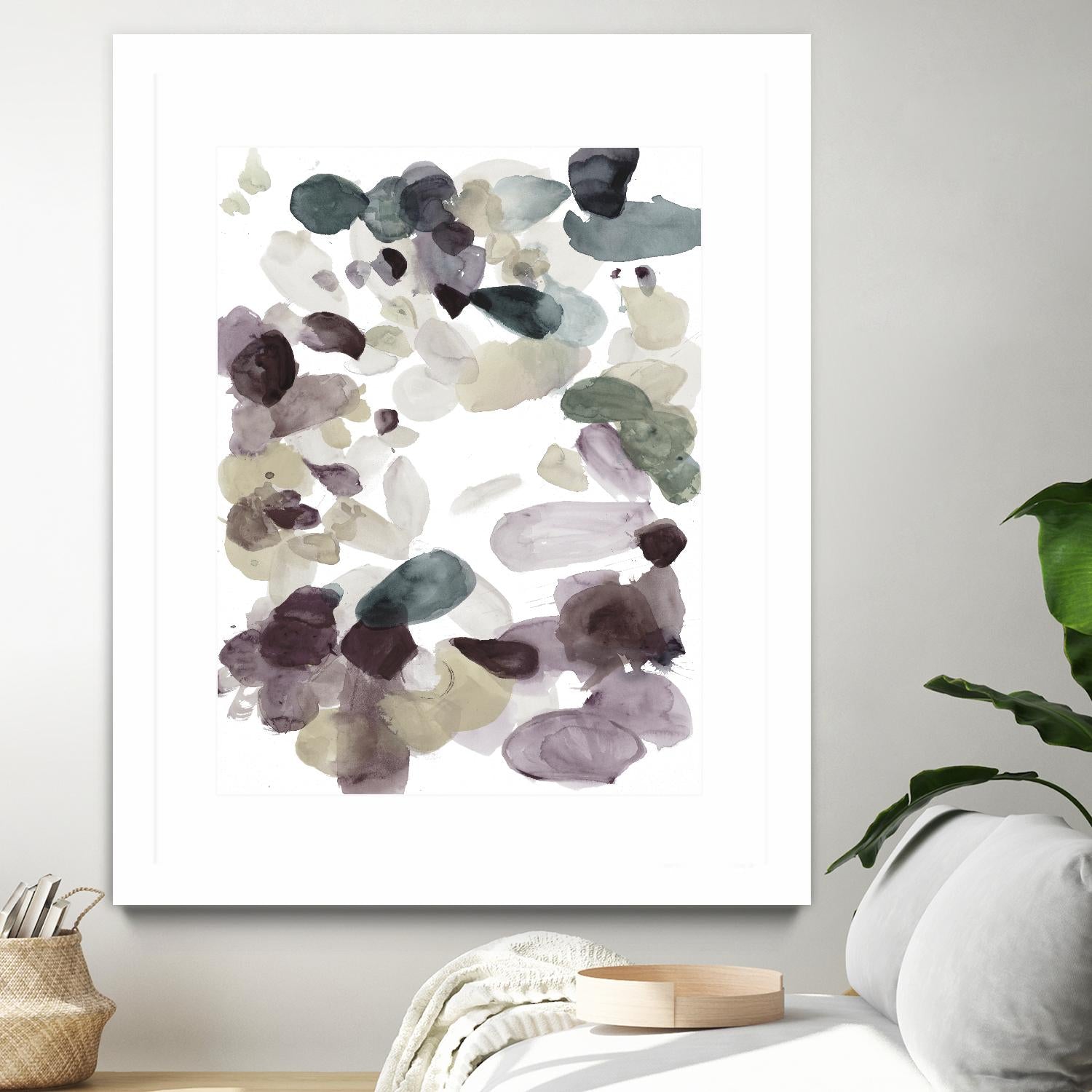 Butterfly Dance in Neutral D by Allyson Fukushima on GIANT ART - pink abstract