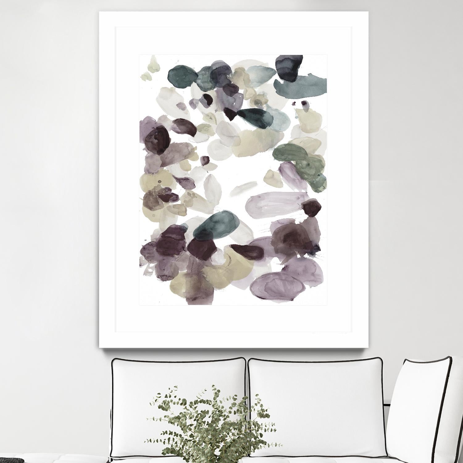 Butterfly Dance in Neutral D by Allyson Fukushima on GIANT ART - pink abstract