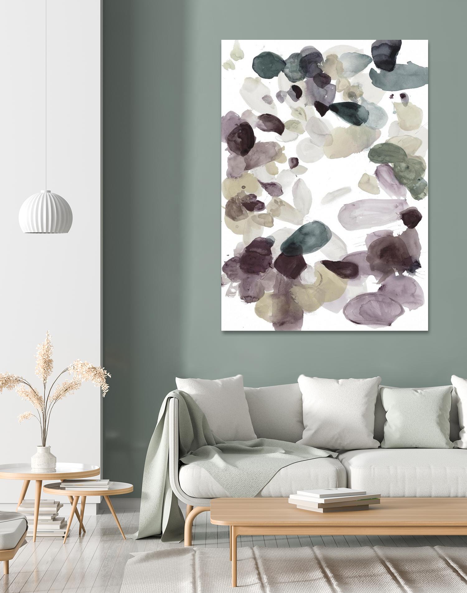 Butterfly Dance in Neutral D by Allyson Fukushima on GIANT ART - pink abstract