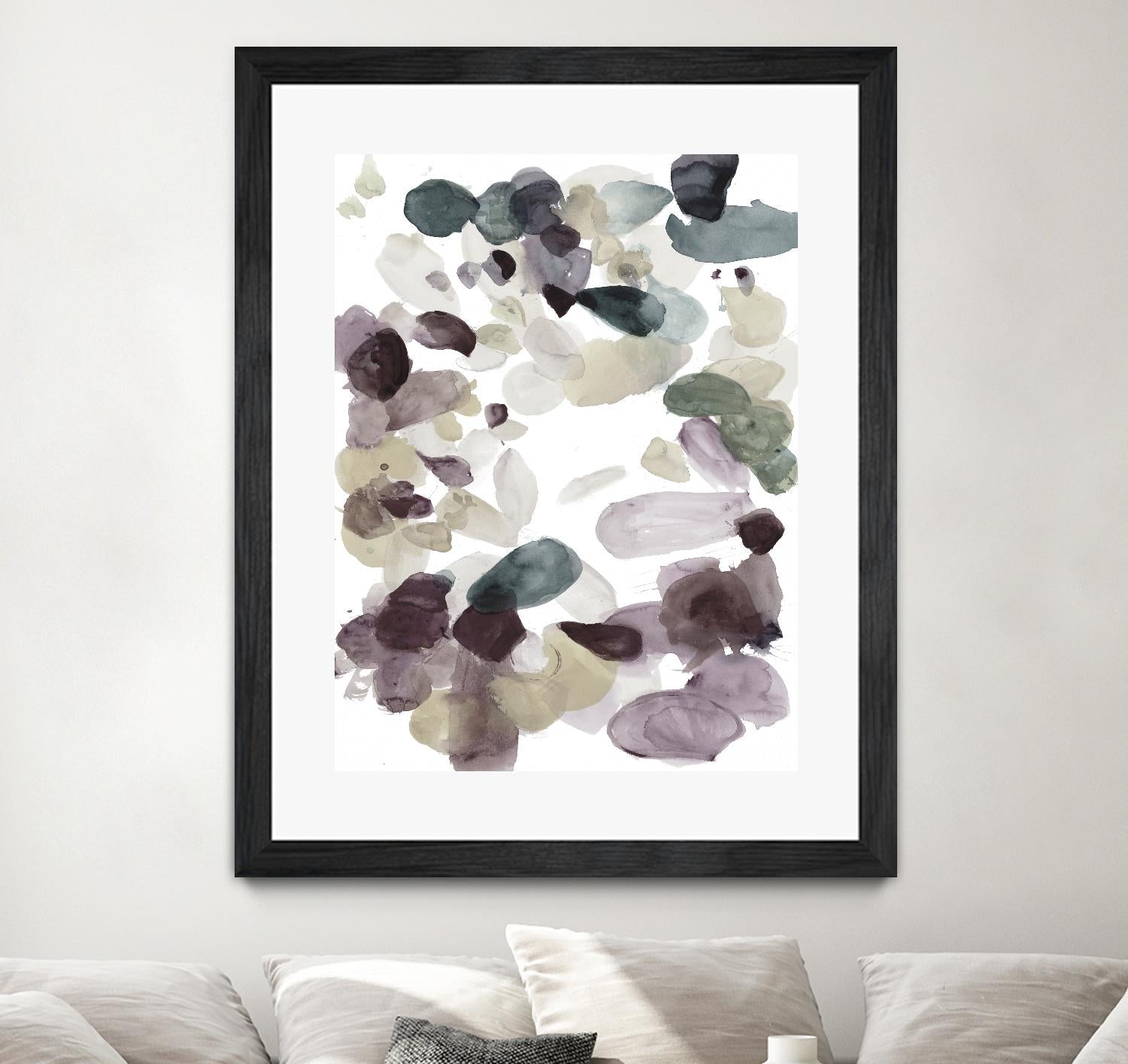 Butterfly Dance in Neutral D by Allyson Fukushima on GIANT ART - pink abstract