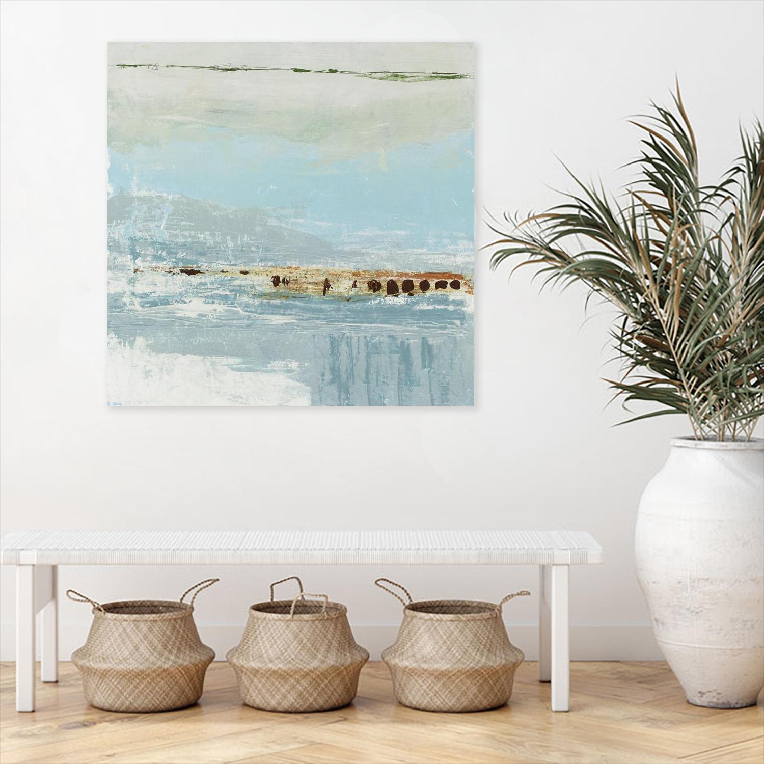 Echo 4 by KG Studio on GIANT ART - blue abstracts beach