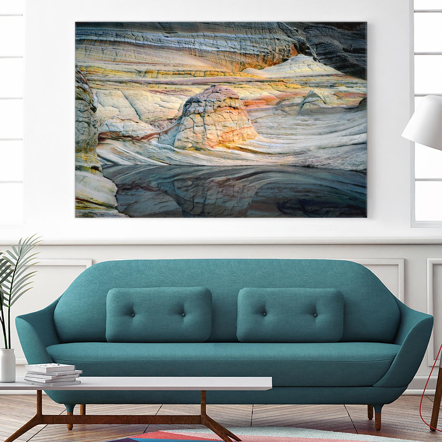 Coyotte Bluffs 1 by Robert Hansen on GIANT ART - grey landscape